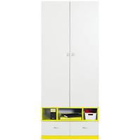 Schrank Mobi 80cm Weiß/Gelb