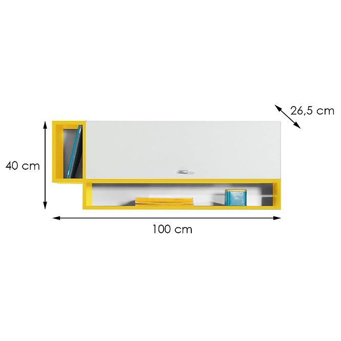 Hängeschränke Mobi 100cm Weiß/Gelb