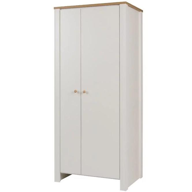 Schrank Berg 85cm Crem/Eiche Gold