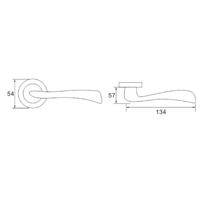 Türgriff Forza 2 OKR E3 Nickel/Satin