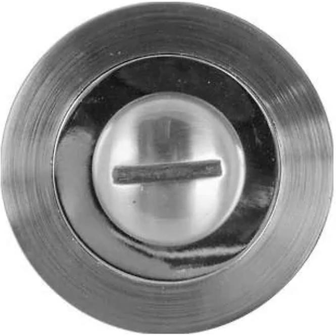 Türschild rund E3 WC Nickel/Satin