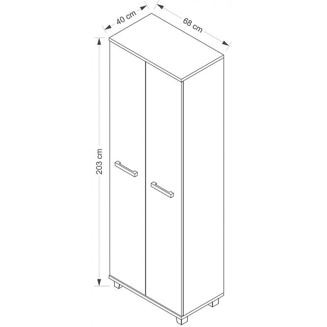 Schrank Maximus 68cm Wenge