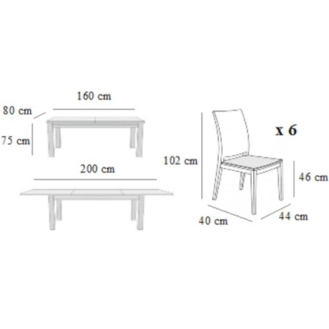 Esszimmer Set Daria 3