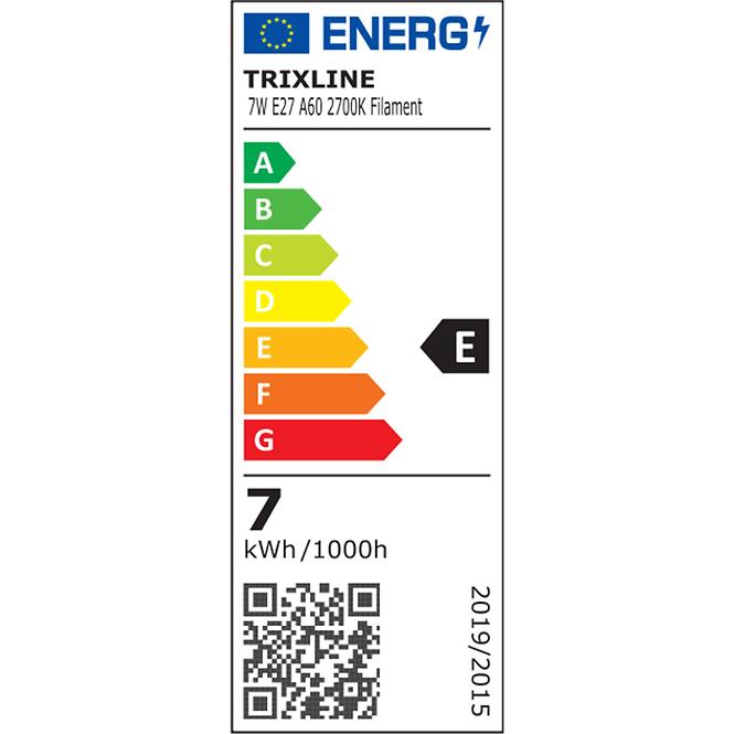 Glühbirne Filament LED Trixline 7W A60 E27 2700K