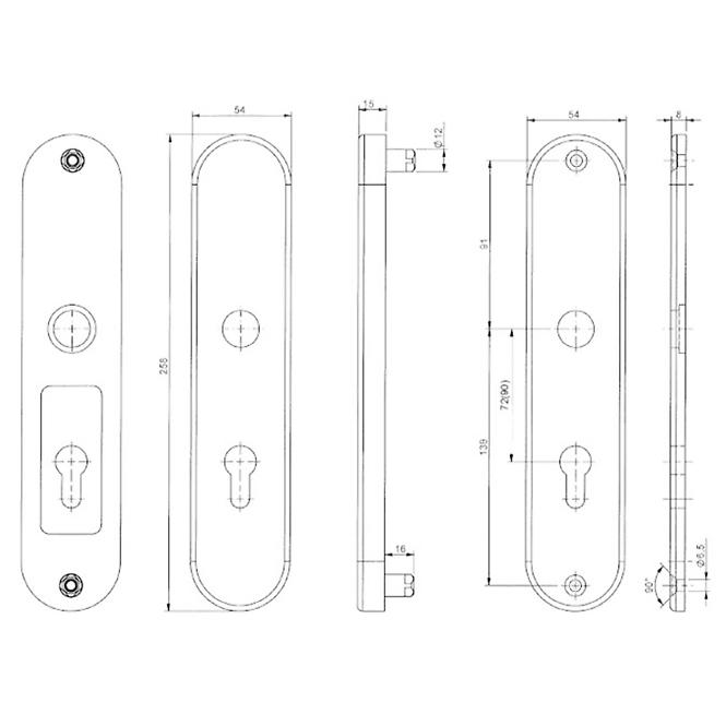 Türbeschlag BK325/90 F1