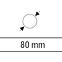 Verzinktes Rührerwerk 80mm,2