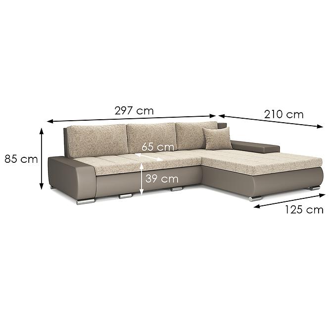 Ecksofa Toscania Gusto 09+Madryt 126