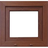 Kipp-Fenster 56,5x53,5cm weiß, Eiche golden