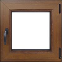 Dreh-Kipp-Fenster 60x60cm Eiche golden rechts