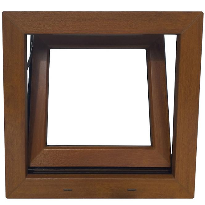 Kipp-Fenster 56,5x53,5cm Eiche golden