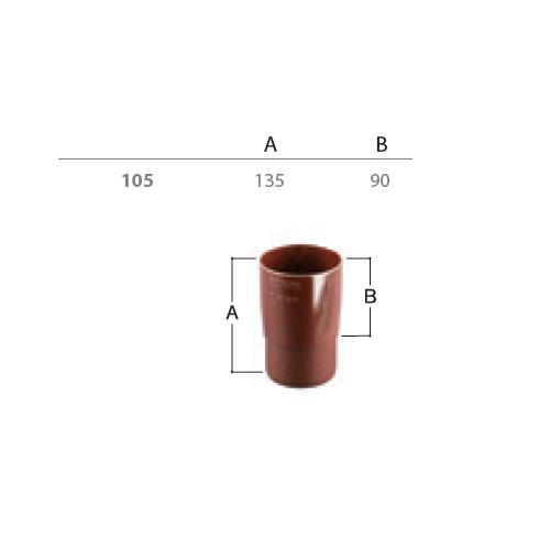 Ablaufverbindung Dn 105 Anthrazit