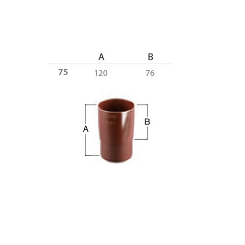 Ablaufverbindung Dn 75 Anthrazit