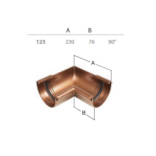 Innere Ecke Rg 125 Anthrazit