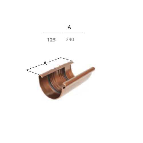 Verbindungsrinne Rg 125 Anthrazit