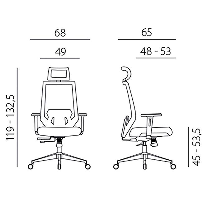 Bürostuhl Edge, Schwarz