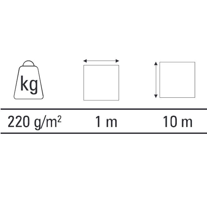 Malerunterlage 1x10m motive  220g