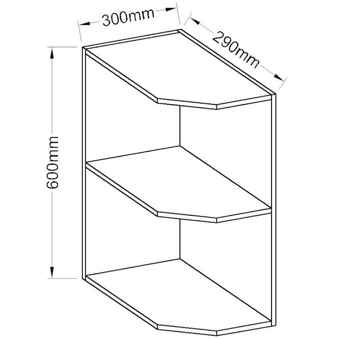 Küchenzeile Weiß 30G ZAK-60