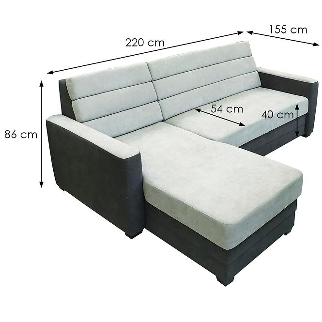 Ecksofa Coco L Adel 3+5 G1 se