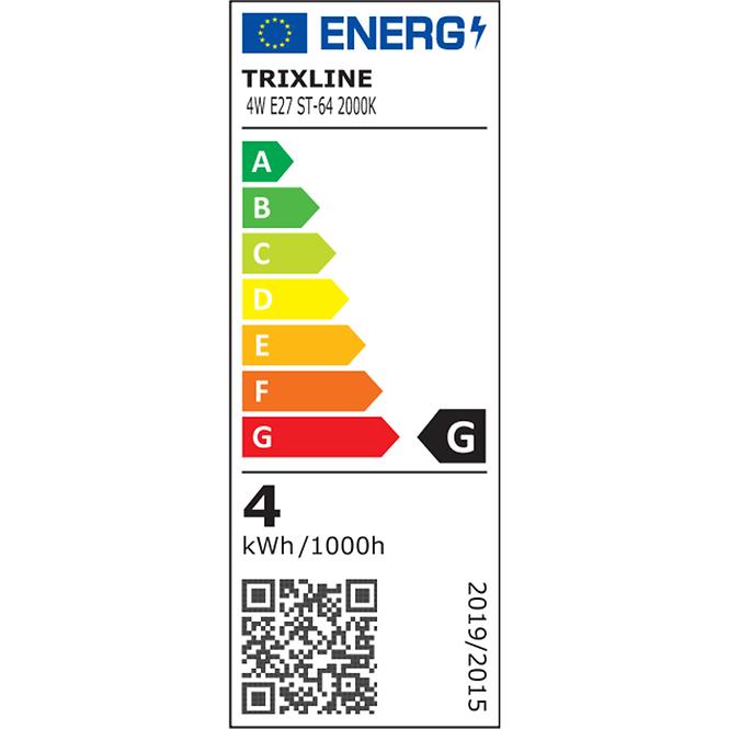 59BZ ŻARÓWKA LED 4W E27 GOLD DECOR FILAMENT ST64 1600K