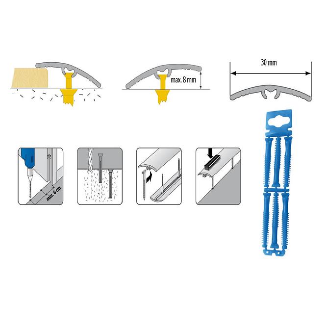 Übergangsprofil LW 30 PCV 0,9 Landeiche