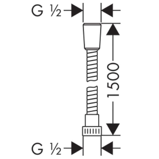 Metaflex Brauseschlauch 150 CM