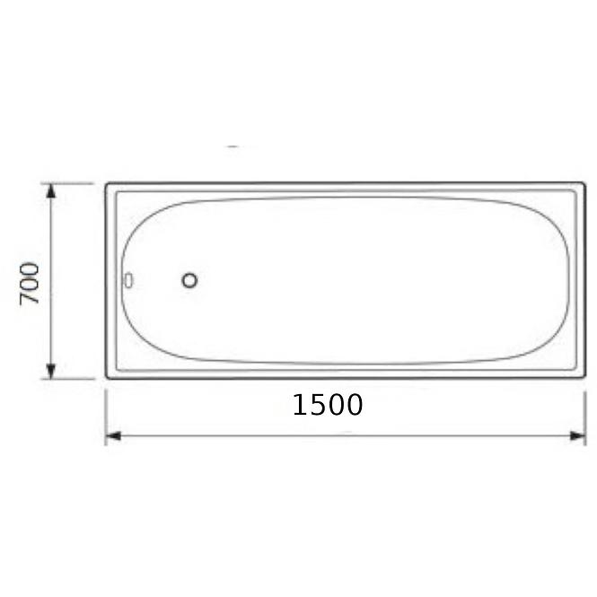 Badewanne Riga 150/70