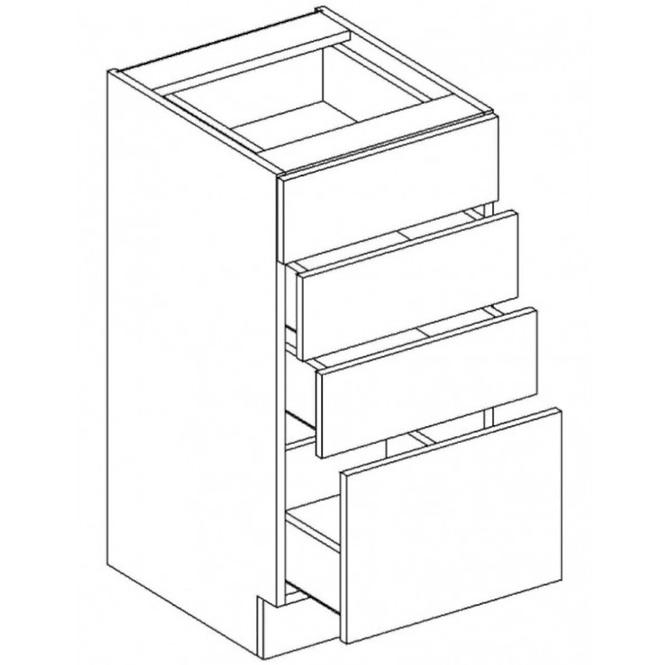 Küchenschrank Sycylia  D40S4 Weiß