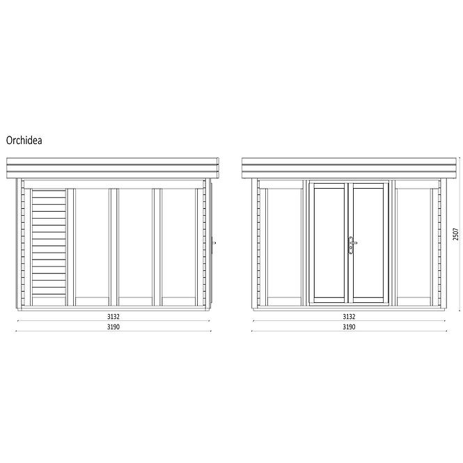 Gartenhaus Orchidea 320x320