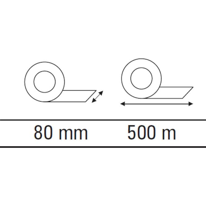 Warnband 80mm/500m