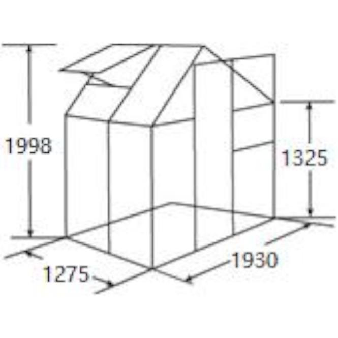 87SX SKLENÍK 1.93M X 1.27M