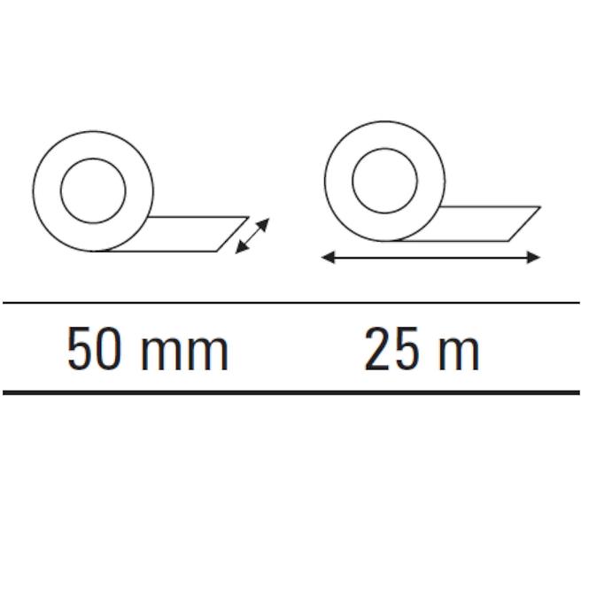 Beidseitiges Band motive 50mm/25m erstärkt