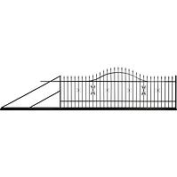 Schiebetor Marcel links 4m/1,2-1,5m