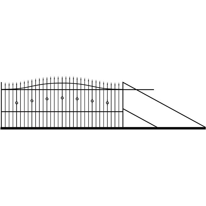 Schiebetor Marika rechts 4m/1,3-1,5 m