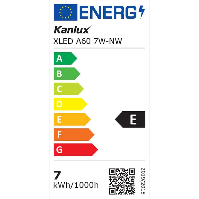 Glühbirne Filament XLED A60 7W-NW