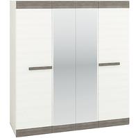 Schrank Blanco 183cm Schnee Kiefer/New Grey