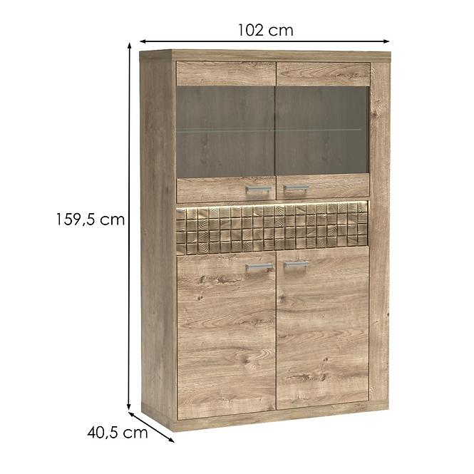 Vitrine Natural 120cm Ribbeck