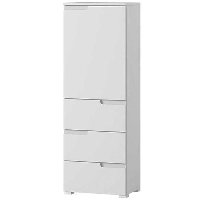 Schrank Selene 50cm Weiß Matte/Glänzend