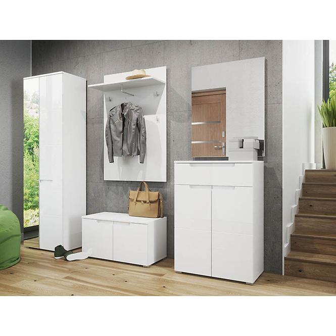 Schrank Selene 50cm Weiß Matte/Glänzend