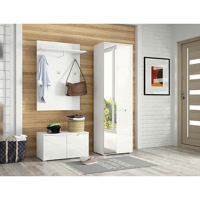 Schrank Selene 50cm Weiß Matte/Glänzend