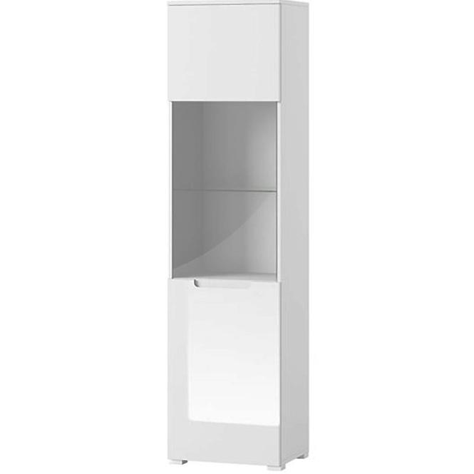 Vitrine Selene 50cm Weiß Matte/Glänzend