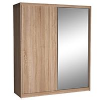 Schrank Maciej 208cm Spiegel Eiche Sonoma