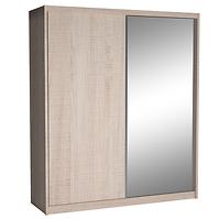 Schrank Maciej 208cm Spiegel Eiche Santana