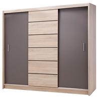 Schrank Sevilla 250cm Eiche Sonoma/Lava