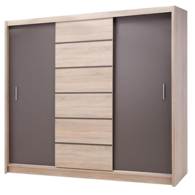 Schrank Sevilla 250cm Eiche Sonoma/Lava