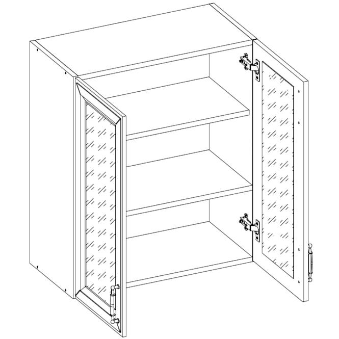 Küchenzeile Patricia G60 2d Glas