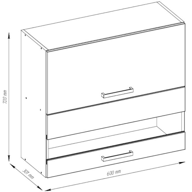 Küchenzeile Sofia G60 2d Glas