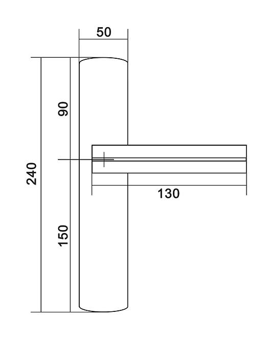 Türgriff Madge WB72 nickel perla rechte