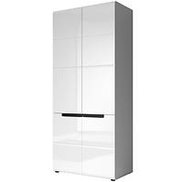 Schrank Hector 91cm Weiß Glänzend