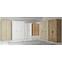 Schrank Elena 133cm Weiß/ Spiegel,5