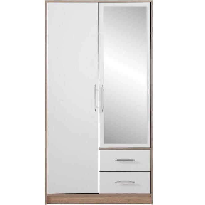 Schrank Smart 100cm Eiche Sonoma/Weiß